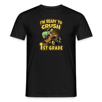 Inscription Je suis prêt à écraser la 1ère année - T-shirt homme - noir - Devant - AI Model Male 178 light (178cm)