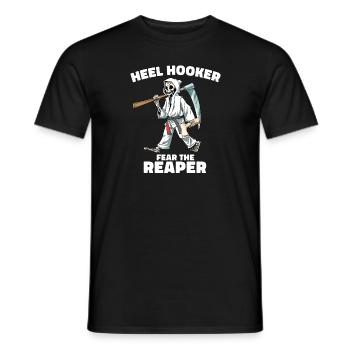 Lustige Jiu Jitsu Beinschlösser Fußschlösser - Männer T-Shirt - Schwarz - Vorne - AI Model Male 178 light (178cm)