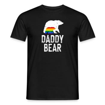 LGBT Rainbow Gay Pride Homo Lesbian Gay - Men's T-Shirt - black - Front - AI Model Male 178 light (178cm)