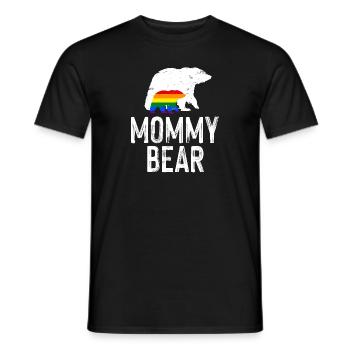LGBT Rainbow Gay Pride Homo Lesbian Gay - Men's T-Shirt - black - Front - AI Model Male 178 light (178cm)