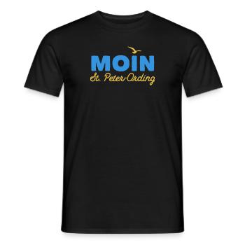 Nordsee Moin St. Peter-Ording - Männer T-Shirt - Schwarz - Vorne - AI Model Male 178 light (178cm)