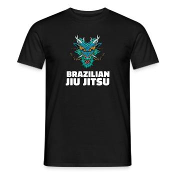 Jiu Jitsu Dragon Demon Brasilianisches Jiu Jitsu - Männer T-Shirt - Schwarz - Vorne - AI Model Male 178 light (178cm)