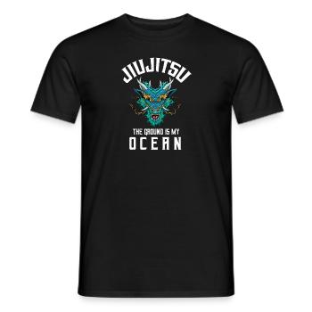 Der Boden ist mein Ozean - Jiu Jitsu Dragon - Männer T-Shirt - Schwarz - Vorne - AI Model Male 178 light (178cm)