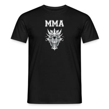 MMA Drachenkopf - Männer T-Shirt - Schwarz - Vorne - AI Model Male 178 light (178cm)