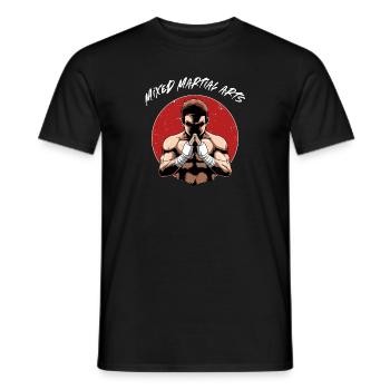 MMA Kämpfer - Cage Fighter Mixed Martial Arts - Männer T-Shirt - Schwarz - Vorne - AI Model Male 178 light (178cm)