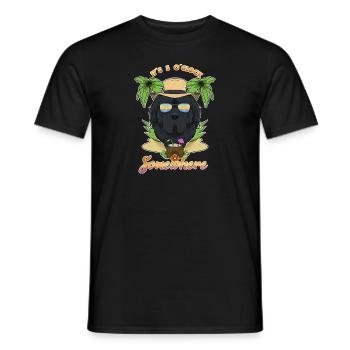 It Is 5 OClock Somewhere Drinking Newfoundland - Men's T-Shirt - black - Front - AI Model Male 178 light (178cm)
