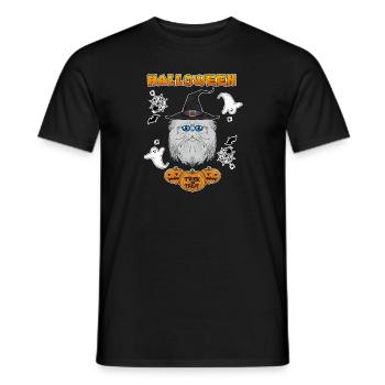 Persian Cat Lover I Happy Halloween - Men's T-Shirt - black - Front - AI Model Male 178 light (178cm)