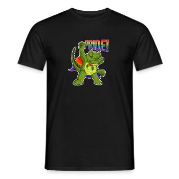 Crocodile I LGBTQ Flag I Rainbow Flag I Gay Pride - Männer T-Shirt - Schwarz - Vorne - AI Model Male 178 light (178cm)