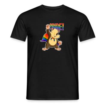 Hamster I LGBTQ Flag I Rainbow Flag I Gay Pride - Männer T-Shirt - Schwarz - Vorne - AI Model Male 178 light (178cm)