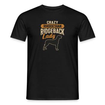 Rhodesian Ridgeback Dog - Men's T-Shirt - black - Front - AI Model Male 178 light (178cm)