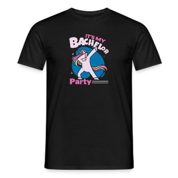 It's My Bachelor Party For Men Naughty Funny Groom - Männer T-Shirt - Schwarz - Vorne - AI Model Male 178 light (178cm)
