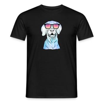 Vizsla Cool Retro Vintage Ungarischer Vizsla - Männer T-Shirt - Schwarz - Vorne - AI Model Male 178 light (178cm)