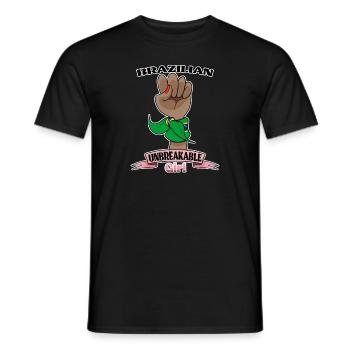 Fille brésilienne incassable I Héritage brésilien - T-shirt homme - noir - Devant - AI Model Male 178 light (178cm)