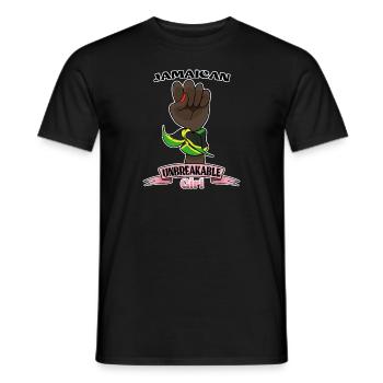 Fille jamaïcaine incassable I Héritage jamaïcain I - T-shirt homme - noir - Devant - AI Model Male 178 light (178cm)