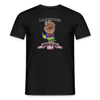 Mauritius Girl Unbreakable Mauritius Heritage - Men's T-Shirt - black - Front - AI Model Male 178 light (178cm)