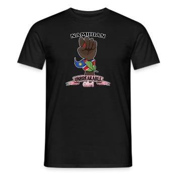 Fille namibienne incassable I Patrimoine namibien I - T-shirt homme - noir - Devant - AI Model Male 178 light (178cm)