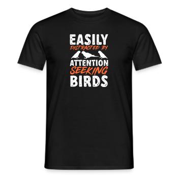 Molinasittich Perroquet Oiseau Perruche du Soleil - T-shirt homme - noir - Devant - AI Model Male 178 light (178cm)