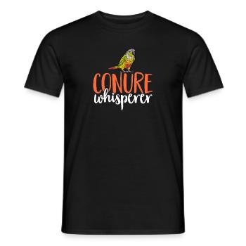 Molinasittich Perroquet Oiseau Perruche du Soleil - T-shirt homme - noir - Devant - AI Model Male 178 light (178cm)