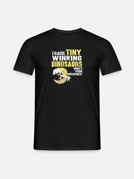 Leopard Gecko Lizard Reptiles Herpetologist - Men's T-Shirt - black