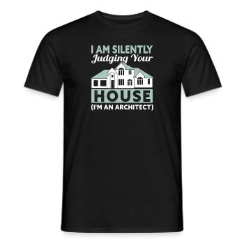 Architect Art Architecture Designer - Men's T-Shirt - black - Front - AI Model Male 178 light (178cm)