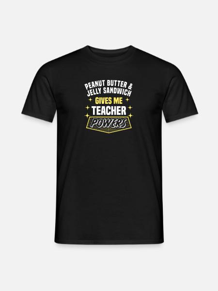 Le sandwich au beurre de cacahuète et à la gelée me donne un professeur - T-shirt homme - noir