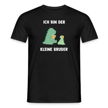 Dino Brüder Kleiner Bruder - Ich bin der kleine - Männer T-Shirt - Schwarz - Vorne - AI Model Male 178 light (178cm)