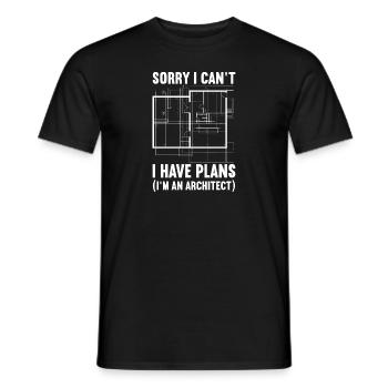 Architect Art Architecture Designer - Men's T-Shirt - black - Front - AI Model Male 178 light (178cm)