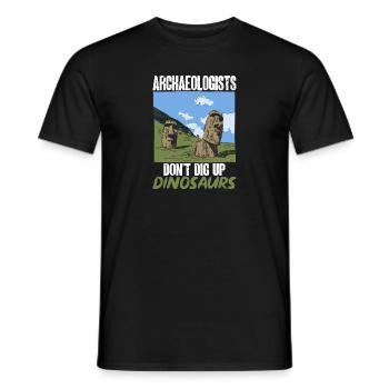 Archaeology Gift Archaeologist - Men's T-Shirt - black - Front - AI Model Male 178 light (178cm)