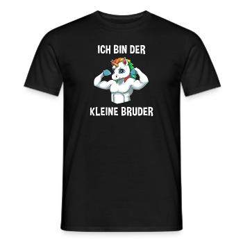 Starkes Einhorn Kleiner Bruder - Ich bin der - Männer T-Shirt - Schwarz - Vorne - AI Model Male 178 light (178cm)