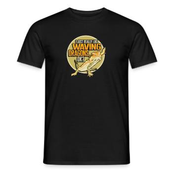 Bartagame Eidechse Reptil Herpetologe - Männer T-Shirt - Schwarz - Vorne - AI Model Male 178 light (178cm)