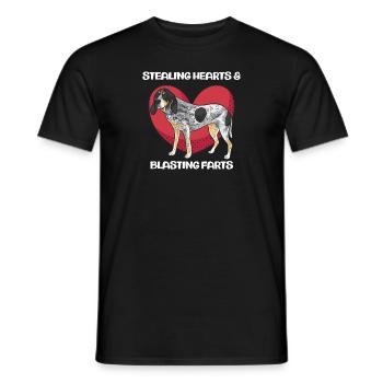 Bluetick Coonhound Gift Funny Saying - Men's T-Shirt - black - Front - AI Model Male 178 light (178cm)