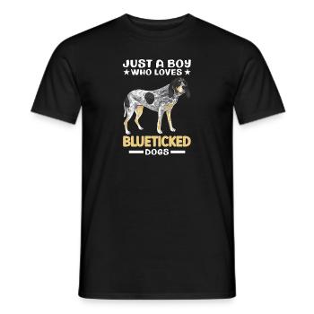 Bluetick Coonhound Gift Funny Saying - Men's T-Shirt - black - Front - AI Model Male 178 light (178cm)