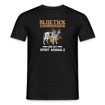 Bluetick Coonhound Gift Funny Saying - Men's T-Shirt - black - Front - AI Model Male 178 light (178cm)