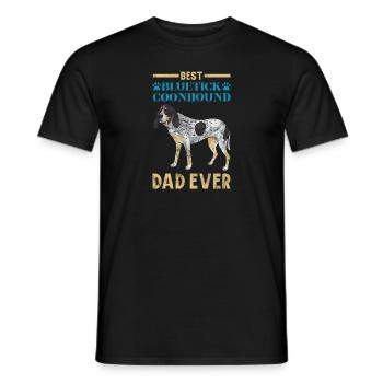 Bluetick Coonhound Gift Funny Saying - Men's T-Shirt - black - Front - AI Model Male 178 light (178cm)
