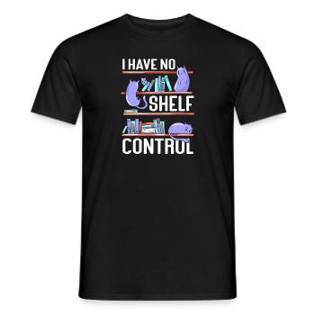 Les amateurs de livres de chats lisent des livres - T-shirt homme - noir - Devant - AI Model Male 178 light (178cm)