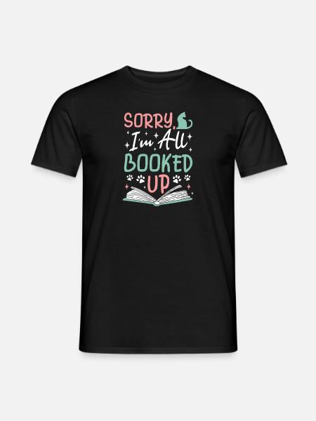Cat Book Lovers Read Books - Men's T-Shirt - black