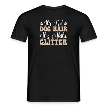Akita Inu américain - T-shirt homme - noir - Devant - AI Model Male 178 light (178cm)