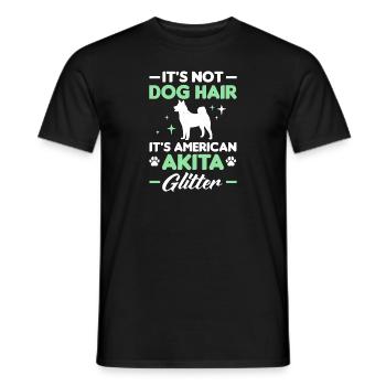 Akita Inu américain - T-shirt homme - noir - Devant - AI Model Male 178 light (178cm)
