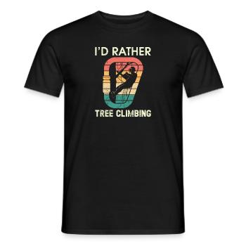 Grimpeur Arboriculteur Bûcheron Arboriculteur - T-shirt homme - noir - Devant - AI Model Male 178 light (178cm)