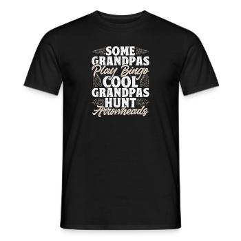 Arrowhead Hunting Arrowhead Collector - Men's T-Shirt - black - Front - AI Model Male 178 light (178cm)
