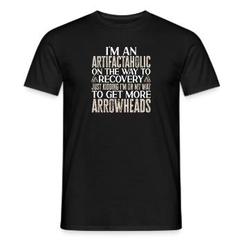 Arrowhead Hunting Pfeilspitzen Sammler - Männer T-Shirt - Schwarz - Vorne - AI Model Male 178 light (178cm)