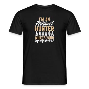 Arrowhead Hunting Arrowhead Collector - Men's T-Shirt - black - Front - AI Model Male 178 light (178cm)