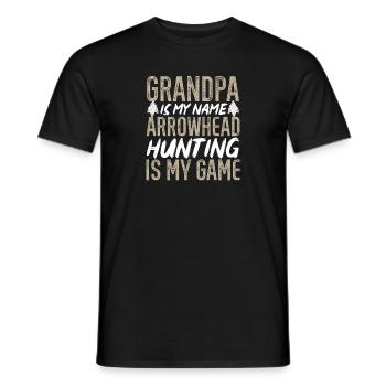 Arrowhead Hunting Pfeilspitzen Sammler - Männer T-Shirt - Schwarz - Vorne - AI Model Male 178 light (178cm)