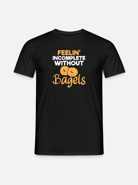 Bagel Disant Cadeau - T-shirt homme - noir