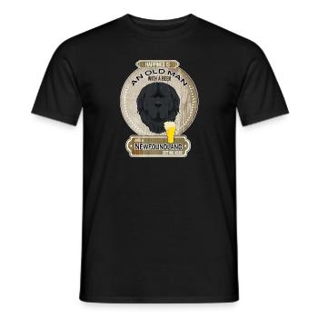 Newfoundland Dad Beer Lover - Männer T-Shirt - Schwarz - Vorne - AI Model Male 178 light (178cm)