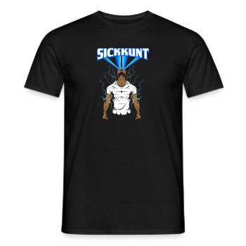 Workout Bodybuilding Fitnessstudio Gewichtheben - Männer T-Shirt - Schwarz - Vorne - AI Model Male 178 light (178cm)