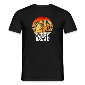 Bread Baking Baker Bakery Sourdough - Men's T-Shirt - black - Front - AI Model Male 178 light (178cm)