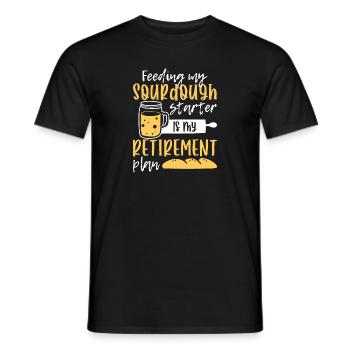 Bread Baking Baker Bakery Sourdough - Men's T-Shirt - black - Front - AI Model Male 178 light (178cm)