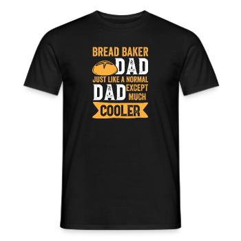 Bread Baking Baker Bakery Sourdough - Men's T-Shirt - black - Front - AI Model Male 178 light (178cm)