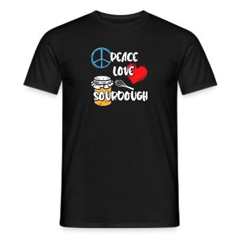 Bread Baking Baker Bakery Sourdough - Men's T-Shirt - black - Front - AI Model Male 178 light (178cm)